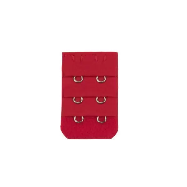 2-Hook 3-Rows Spacing Bra Extender-Red