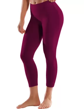 22" High Waist Crop Tight Capris grapevine