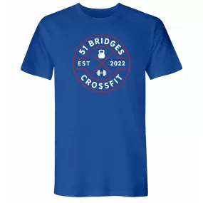 51 Bridges CrossFit Americana Blue Mens - T-Shirt