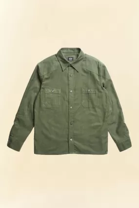 Addict Clothes ACVM Moleskin Shirt - Army Green