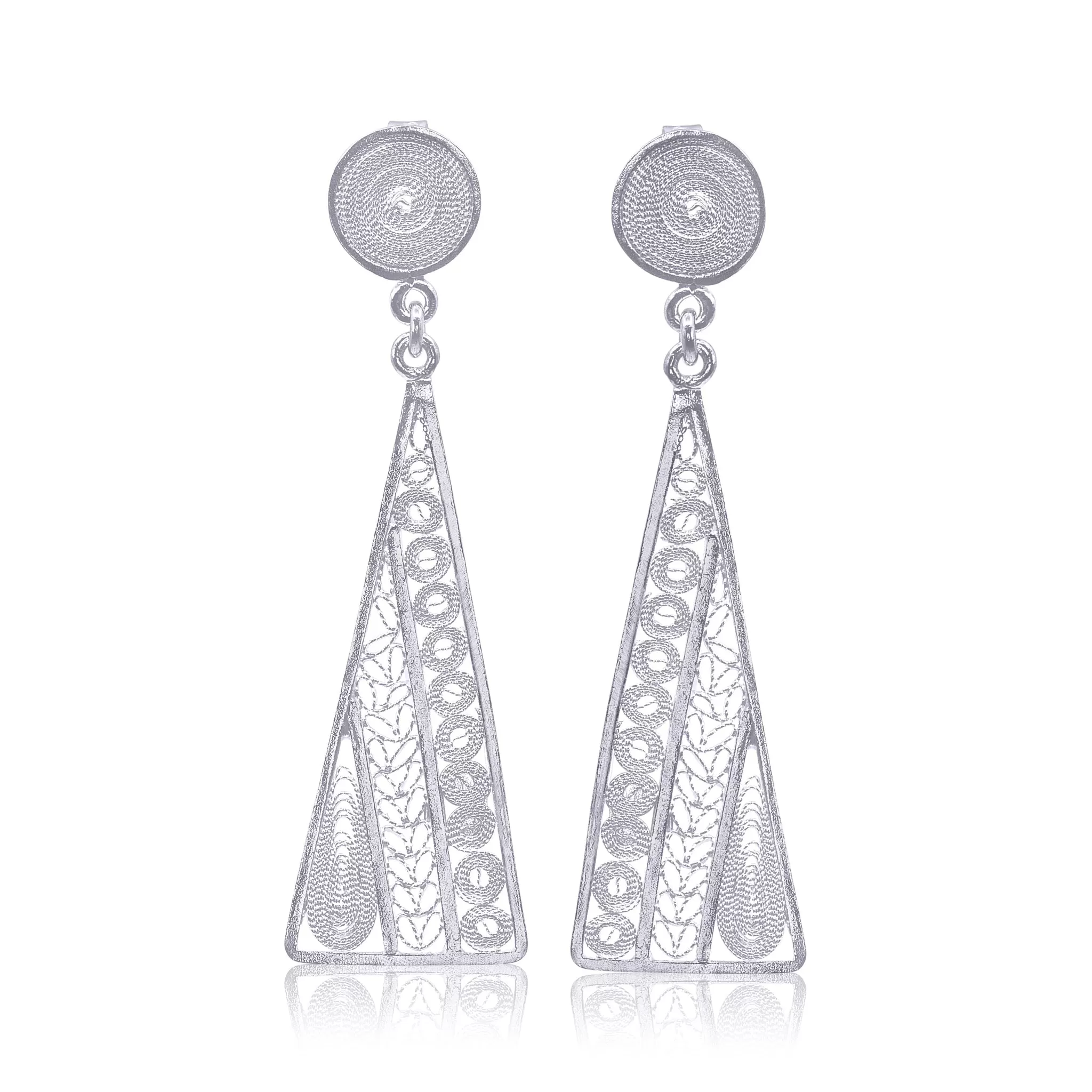 ADELA SILVER MEDIUM EARRINGS FILIGREE