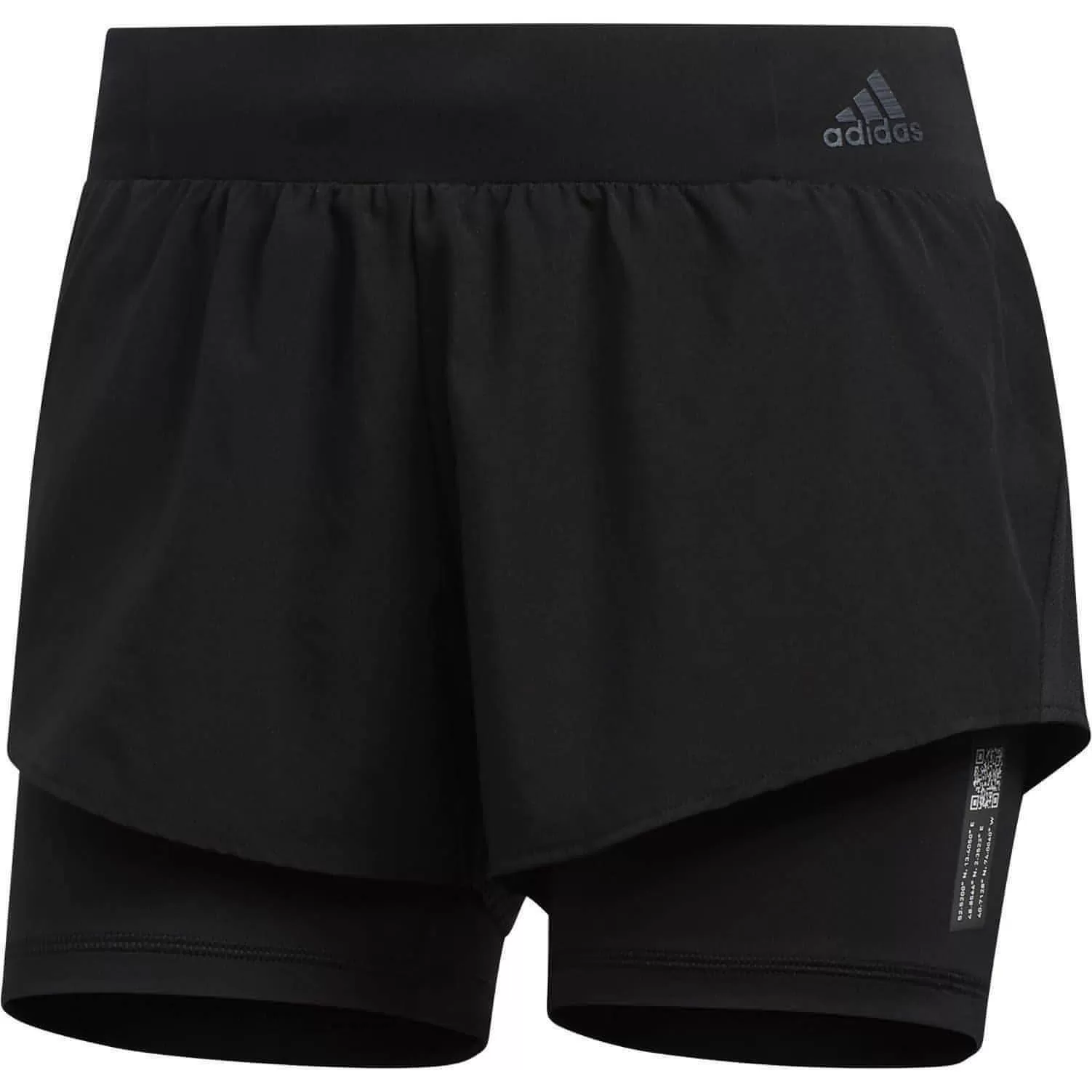 adidas Adapt To Chaos 2 In 1 Womens Running Shorts - Black