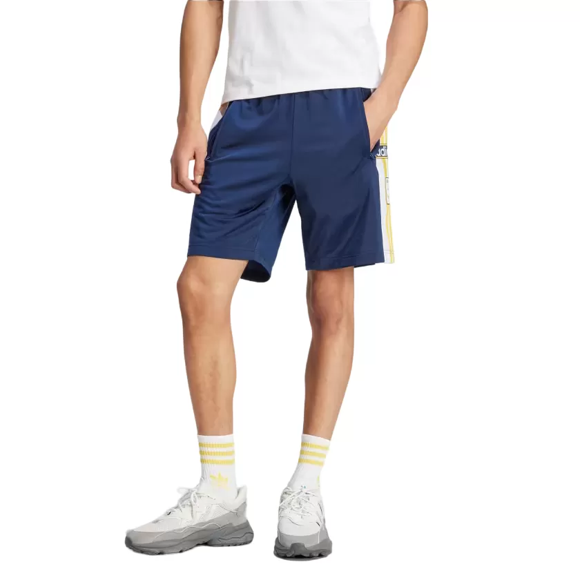 Adidas men's sports shorts Adibreak IU2372 indigo-white-gold yellow