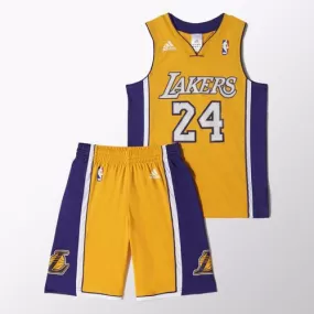 Adidas NBA Youth LA Lakers Yellow Set Jersey & Shorts