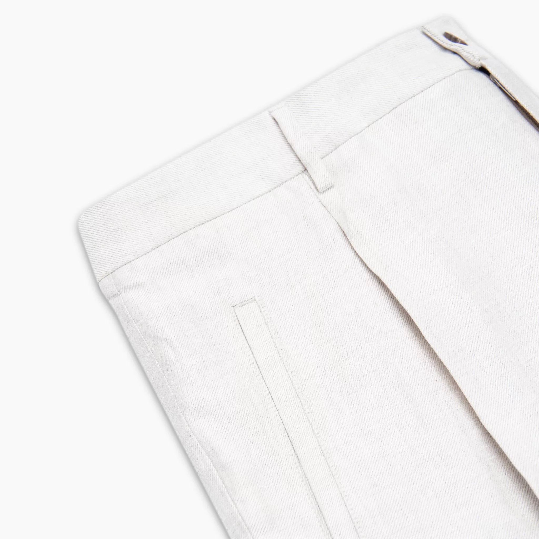 Alain Ceremony Pleated Chino Pants Twill Linen