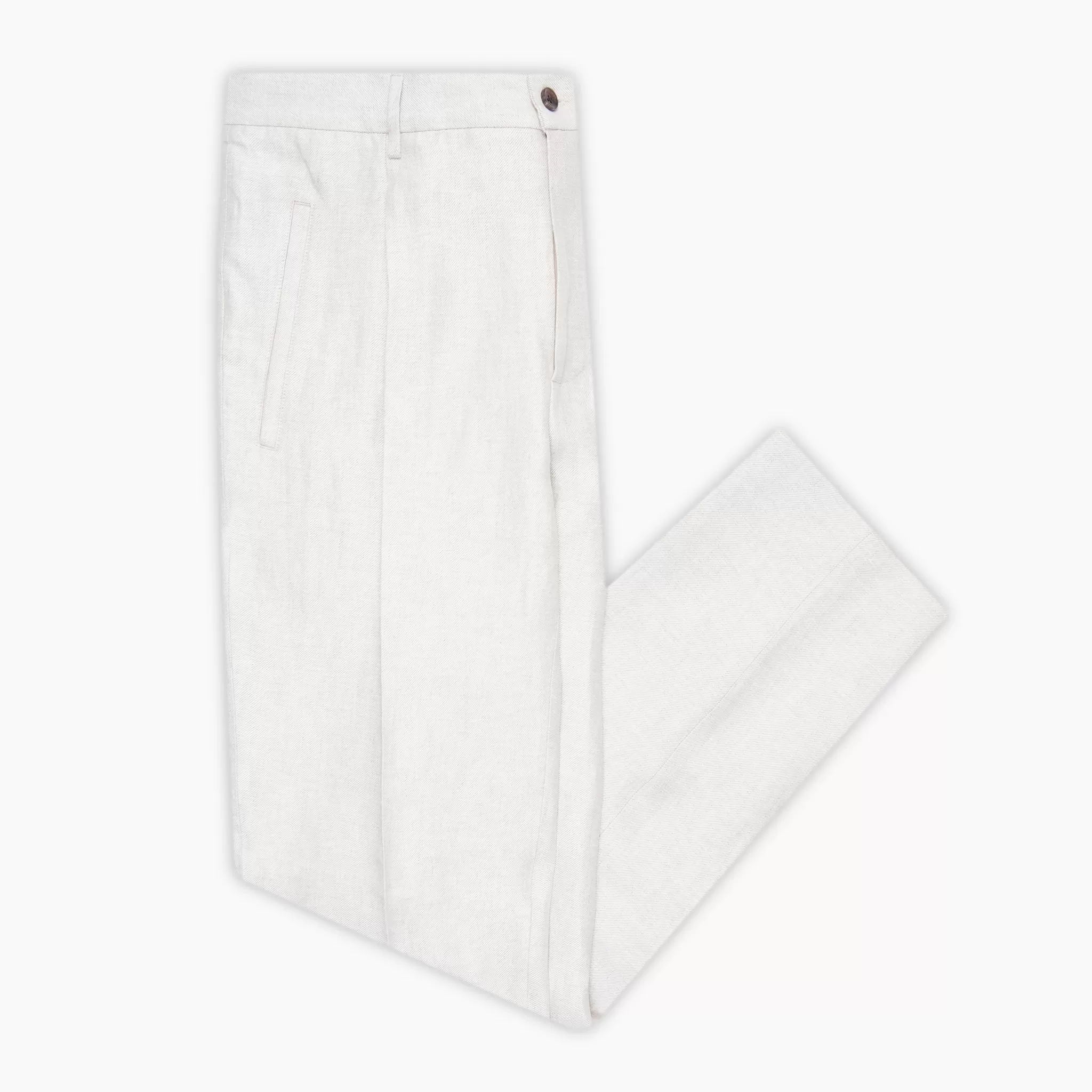 Alain Ceremony Pleated Chino Pants Twill Linen