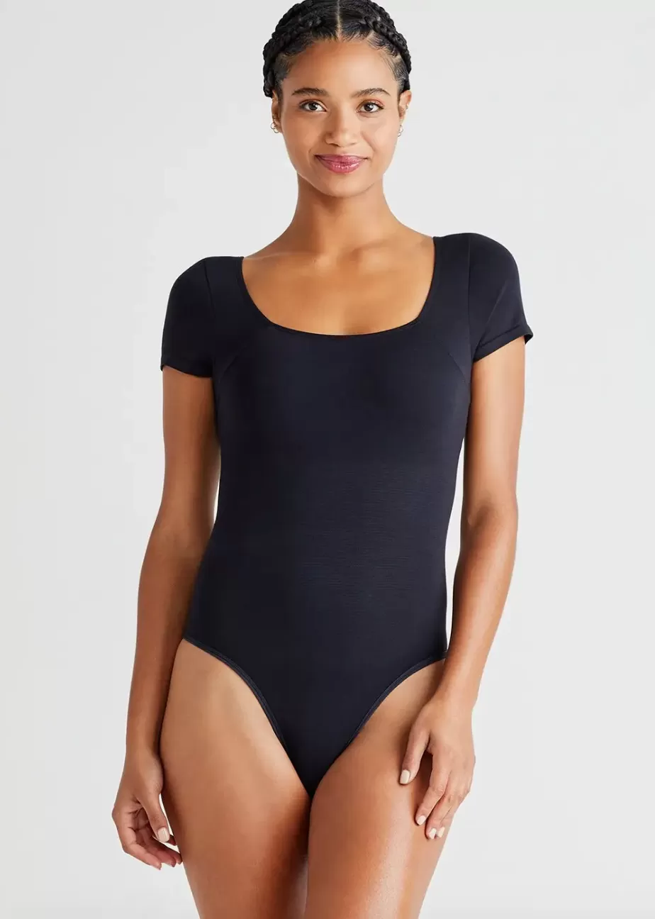 Anette Shaping Thong Bodysuit - Black