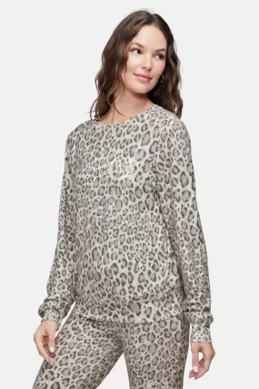 Animal Print Baggy Beach Jumper | Coconut Milk Endless Safari