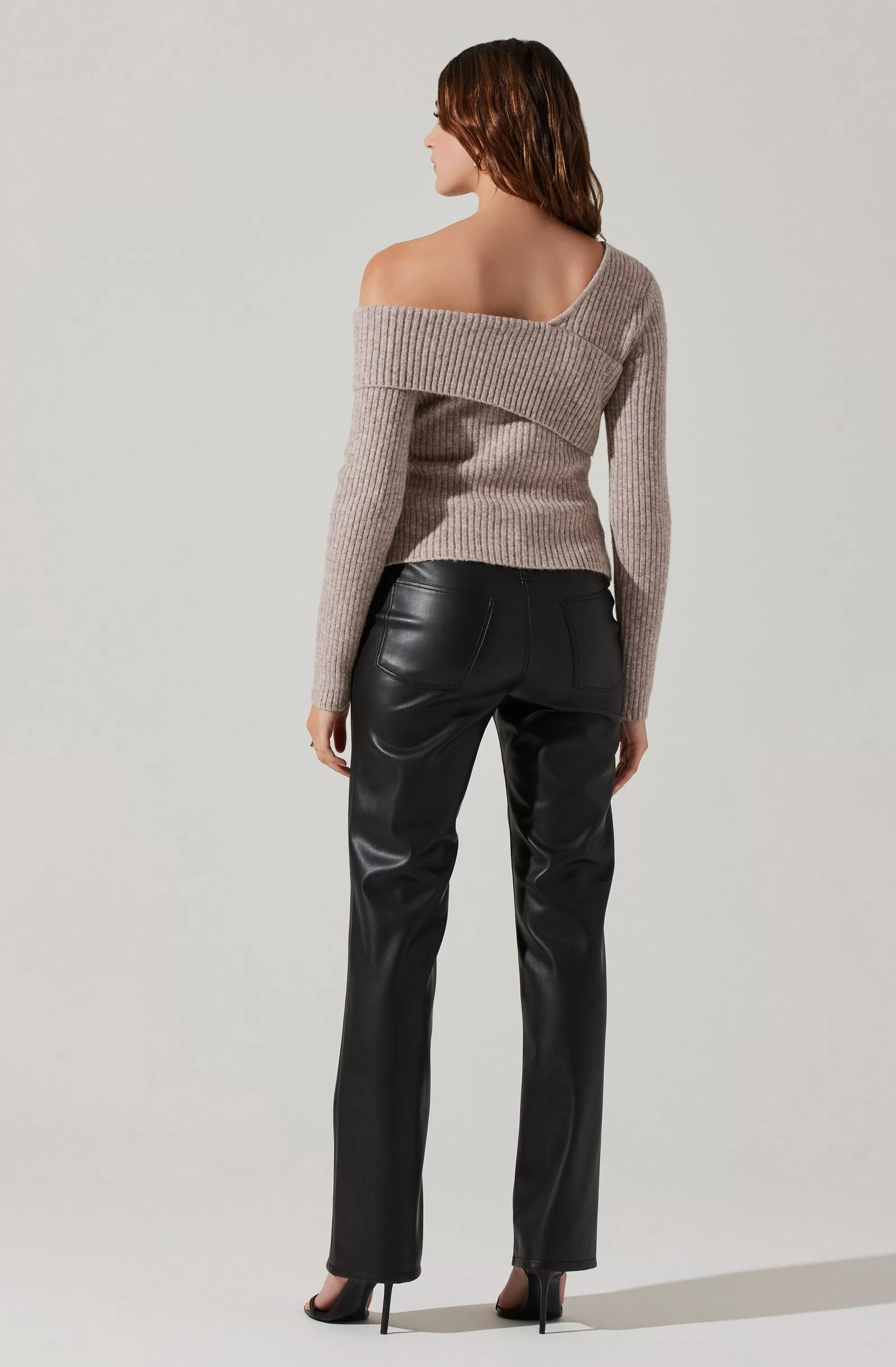 Asymmetrical Foldover Sweater