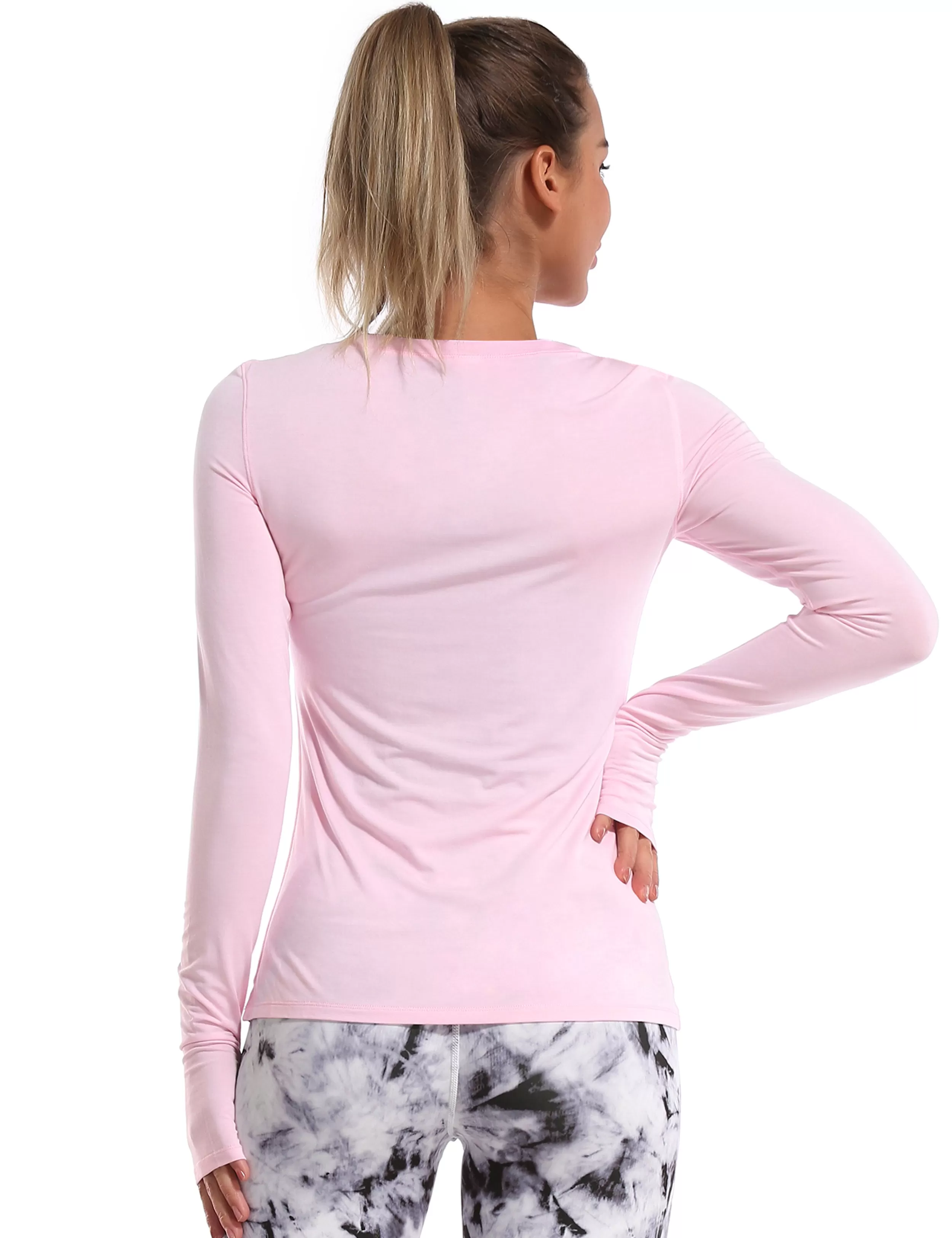 Athlete Long Sleeve Tops lightpink