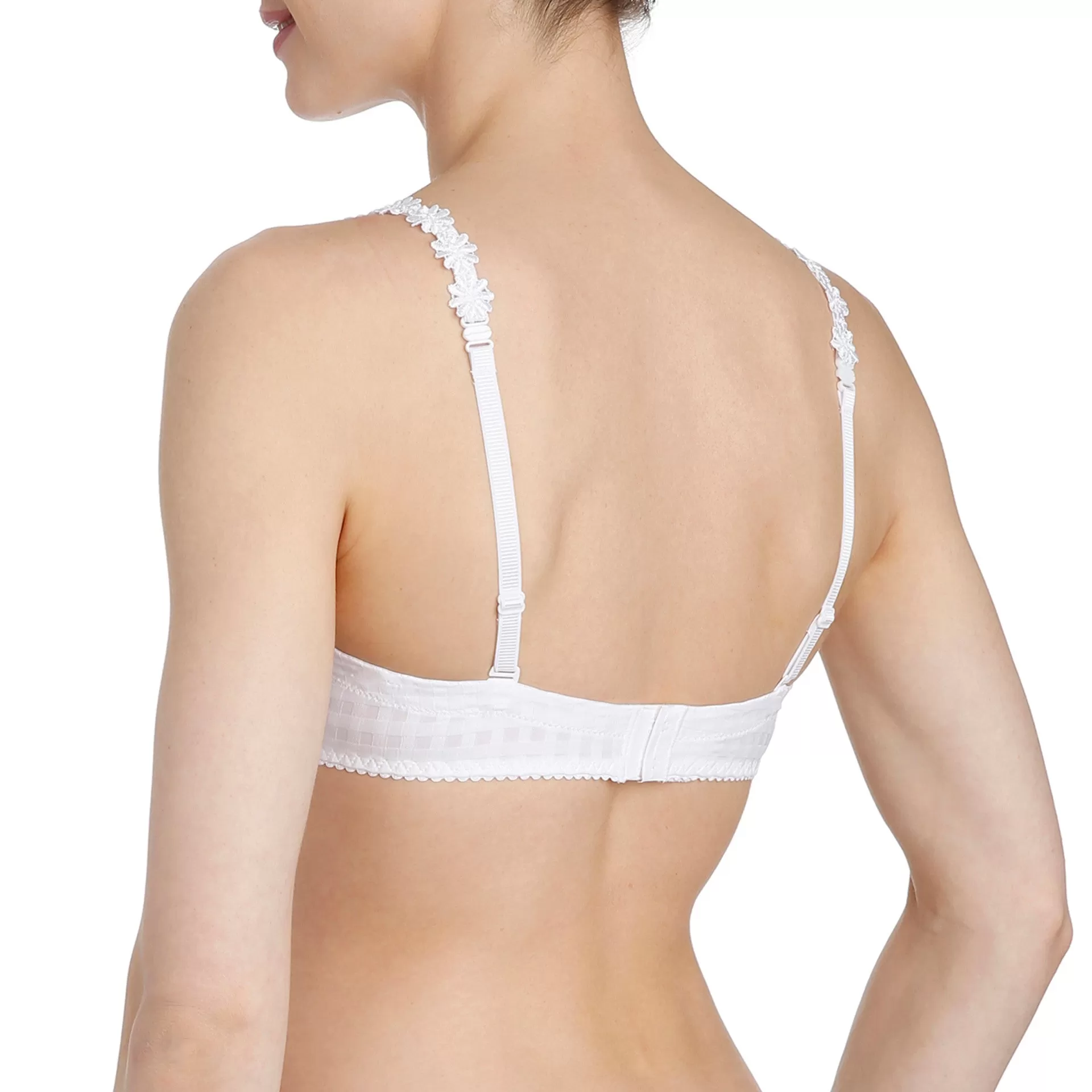 Avero Heart Shape Bra | White