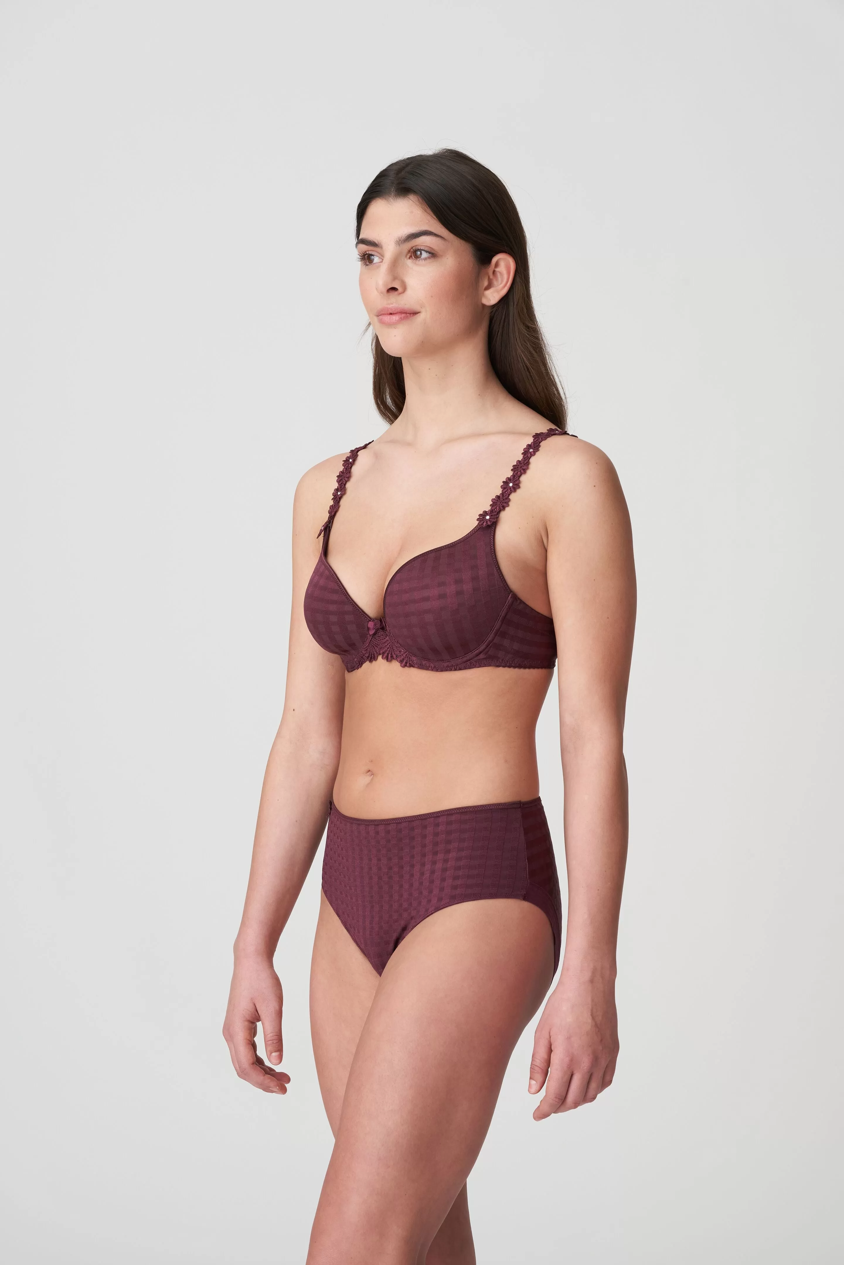 Avero Heart Shape Bra | Wine