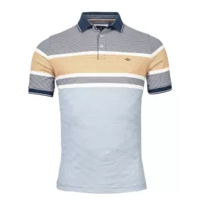 BAILEYS Navy/Biege Stripe Polo Shirt*