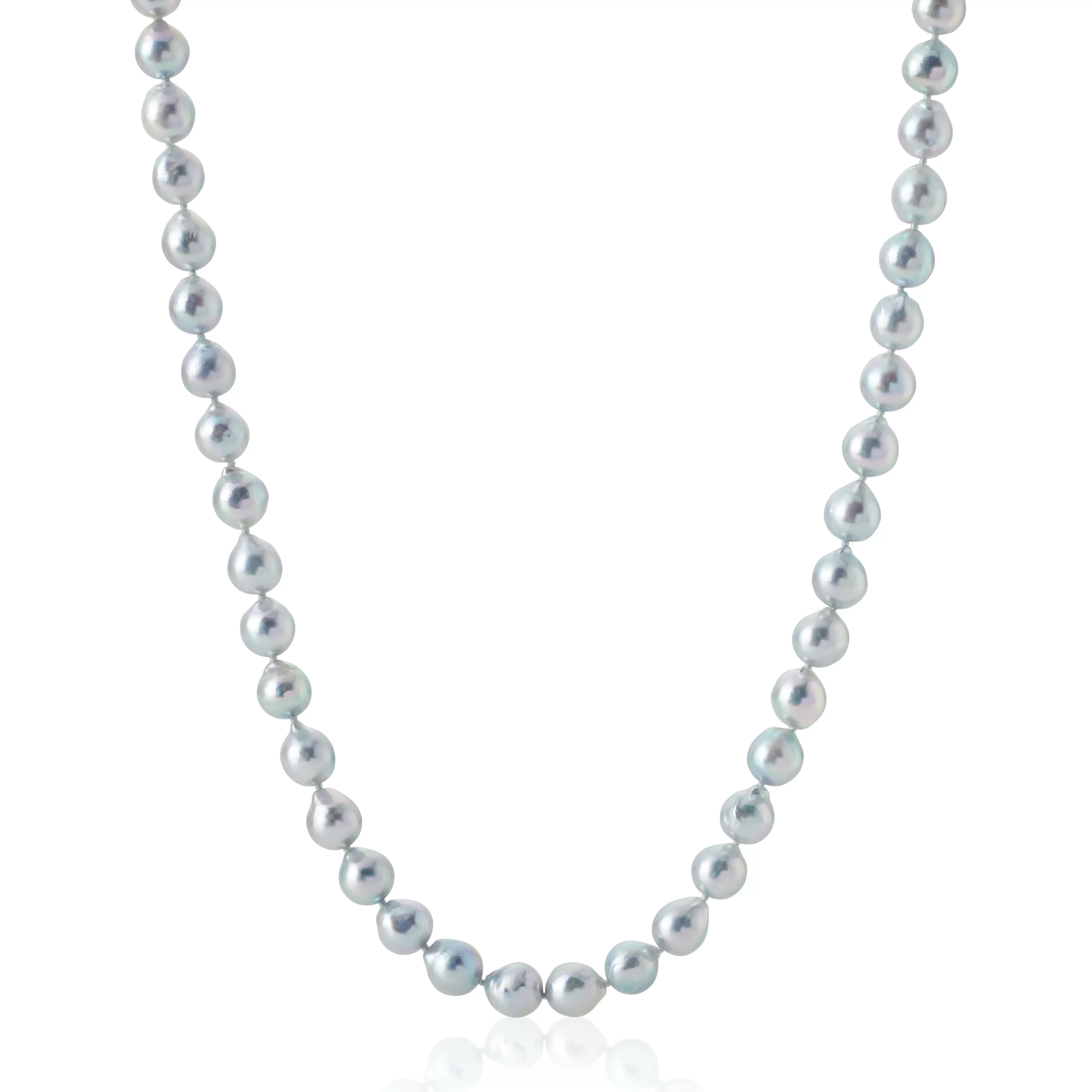 Baroque Blue Akoya Pearl Necklace