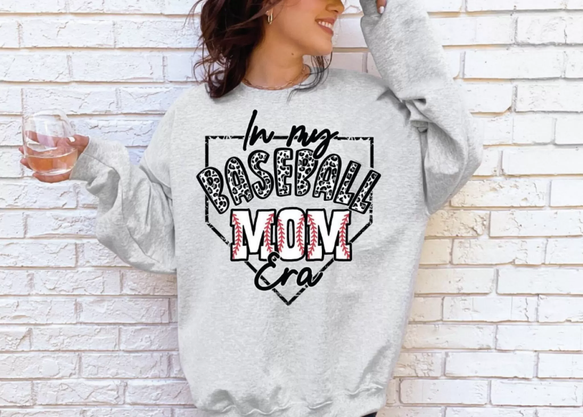 Baseball Mom Era Pullover Sweatshirt