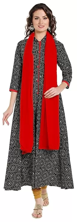 Beautiful Red Color Women's Chiffon Dupatta