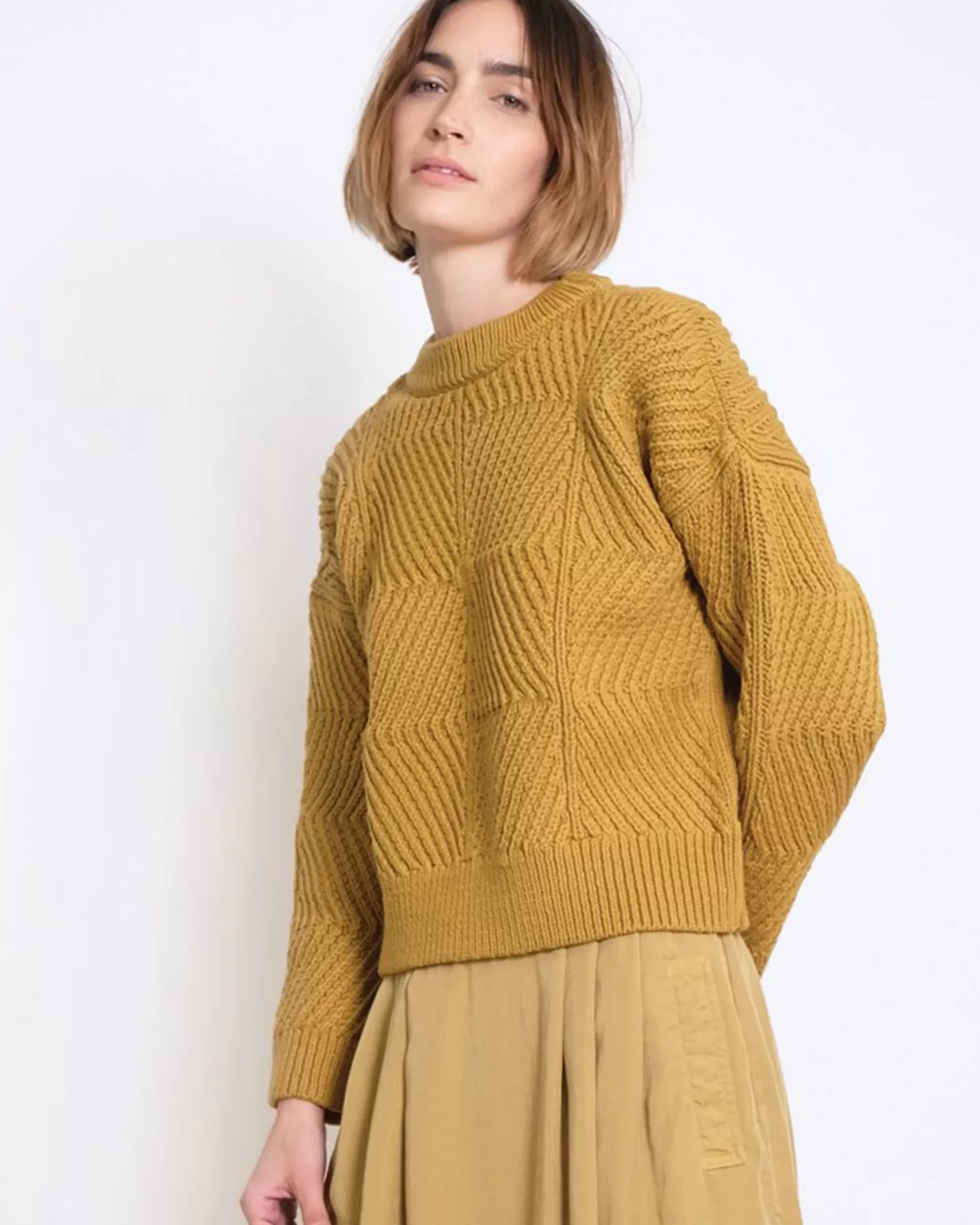 Bevel Sweater –Ochre