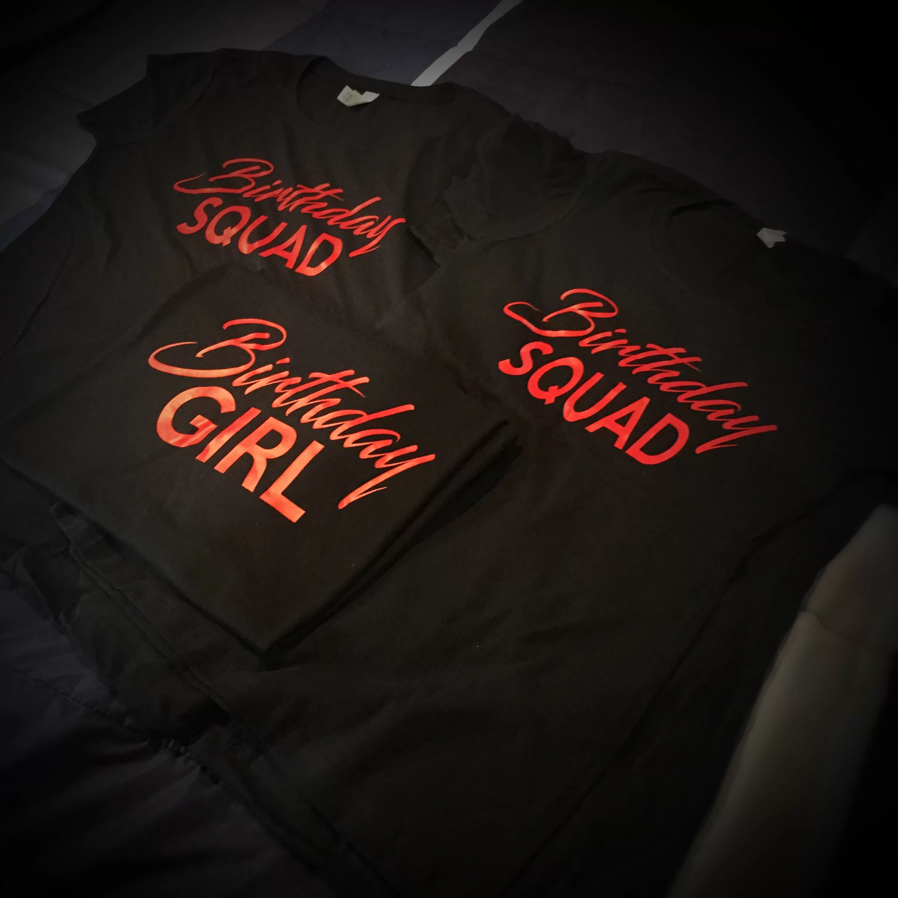 Birthday Girl and Squad T-Shirt - Red Edition