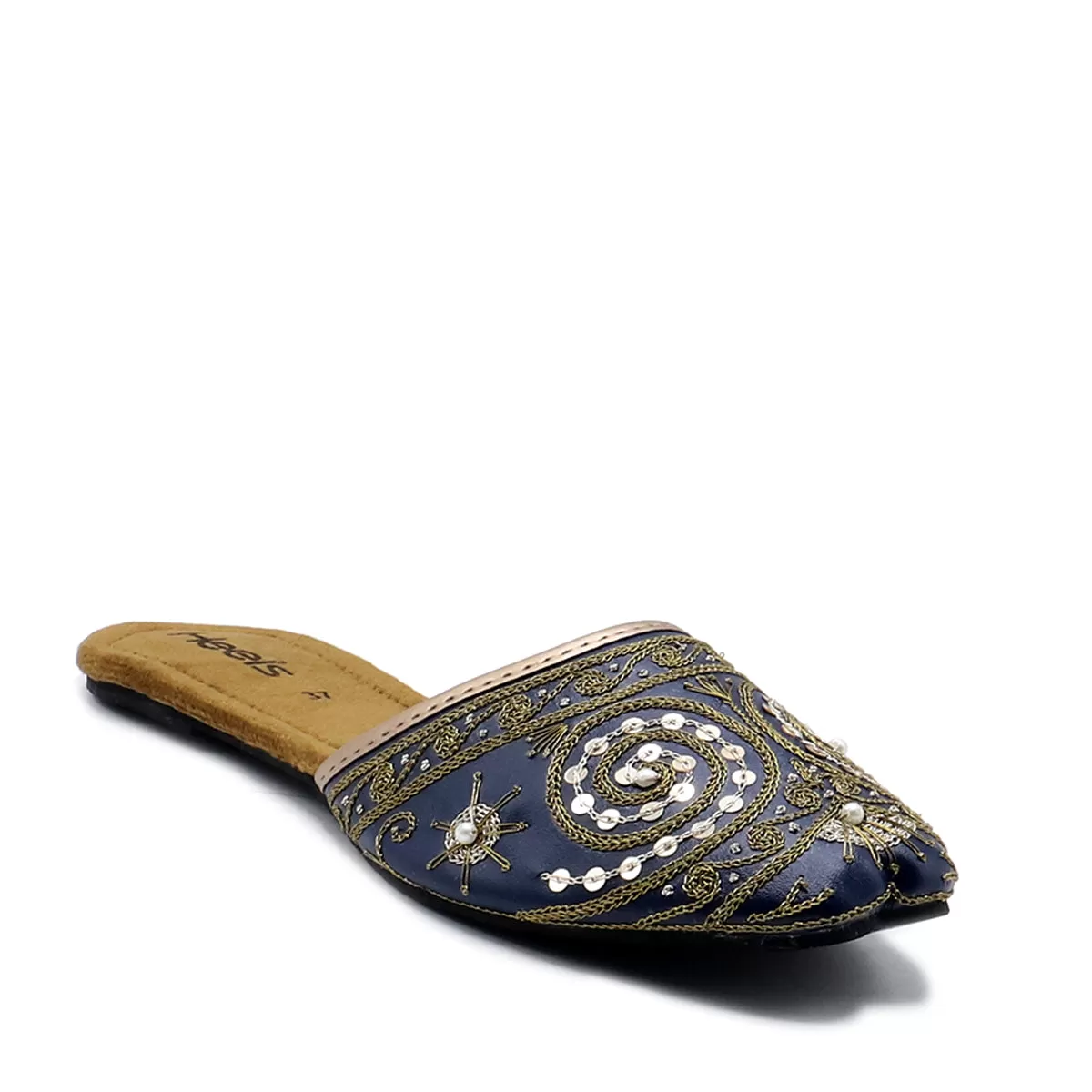 Blue Ethnic Mule L00940013