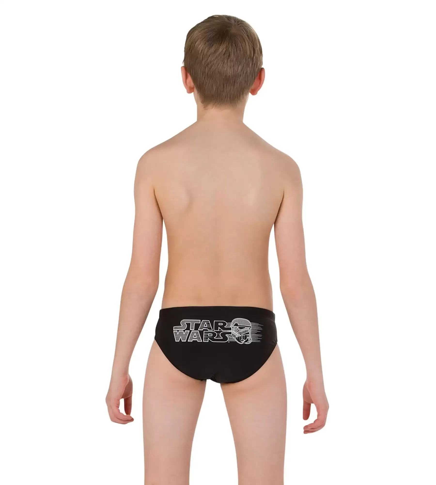 Boy's Star Wars Brief - Trooper Logo Black  &  White