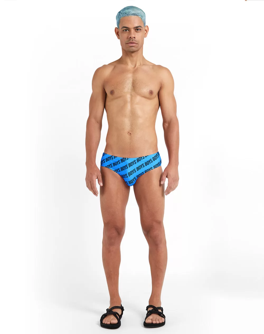 Boys Swim Brief (Fluro Blue)