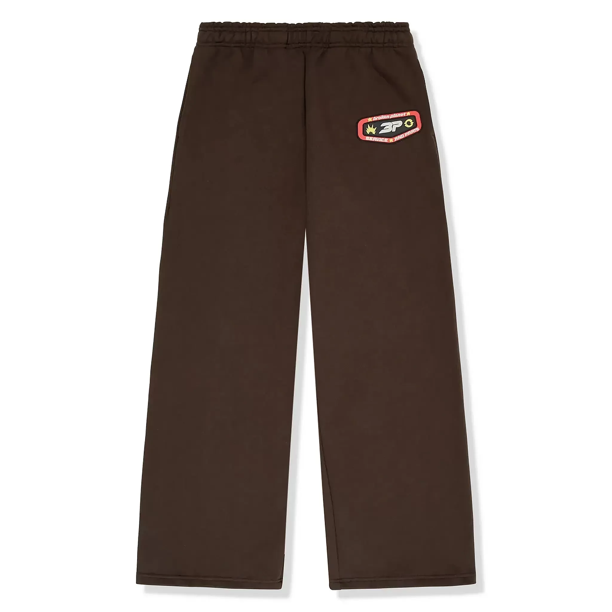 Broken Planet Wide Leg Out Of Service Mocha Brown Sweatpants