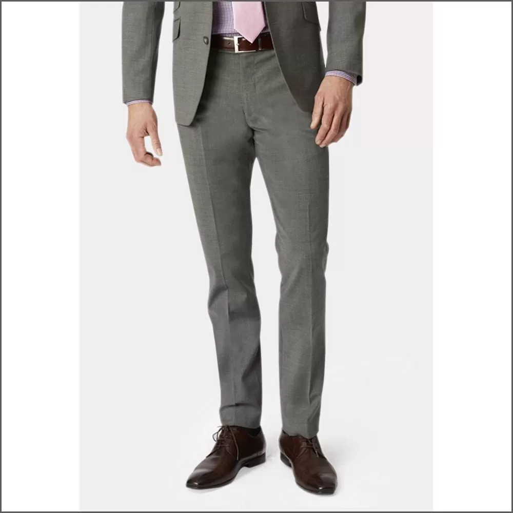 Brook Taverner Cassino Grey Fashion Fit Washable Crease Resistant Suit***