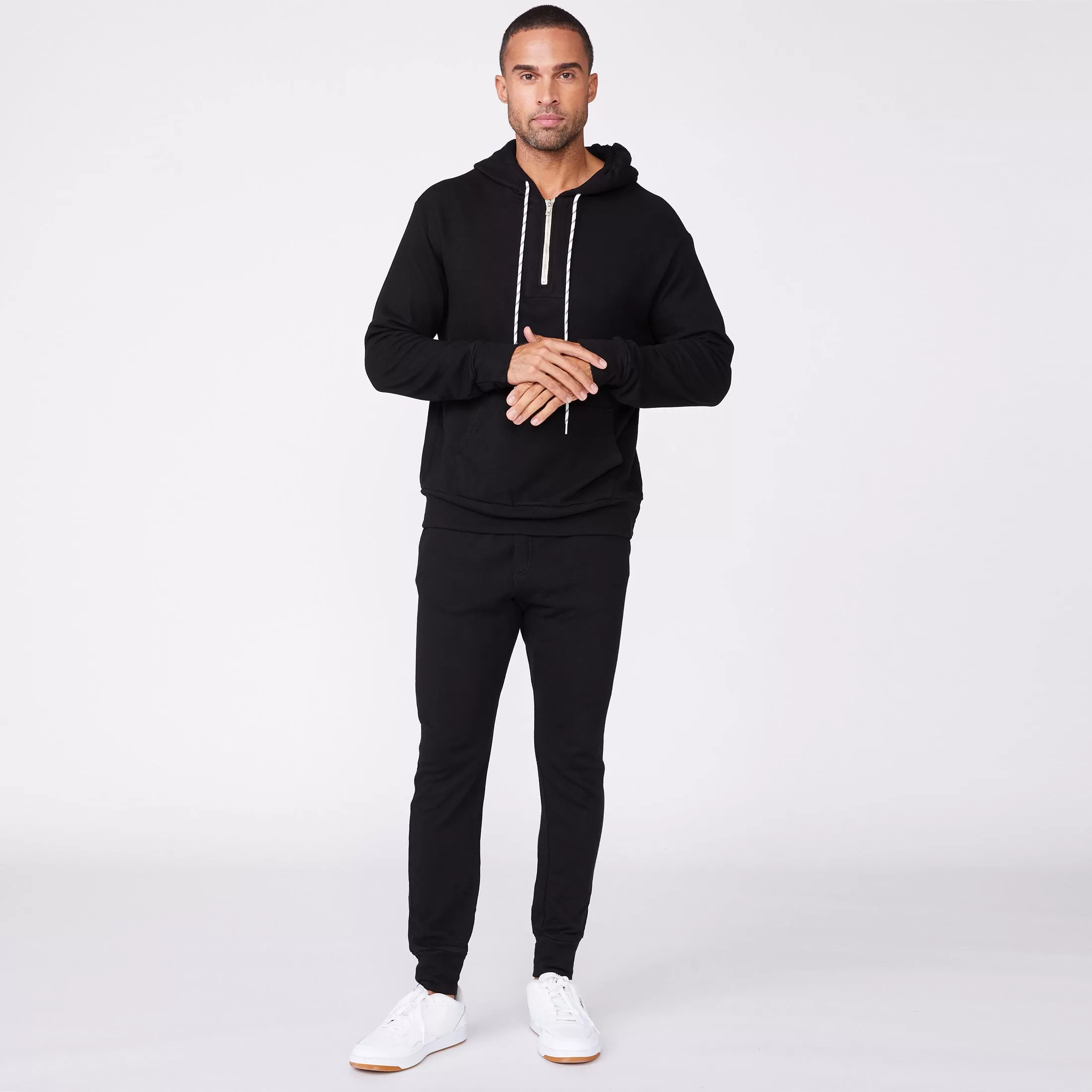 Bungee Cord Quarter Zip Hoody