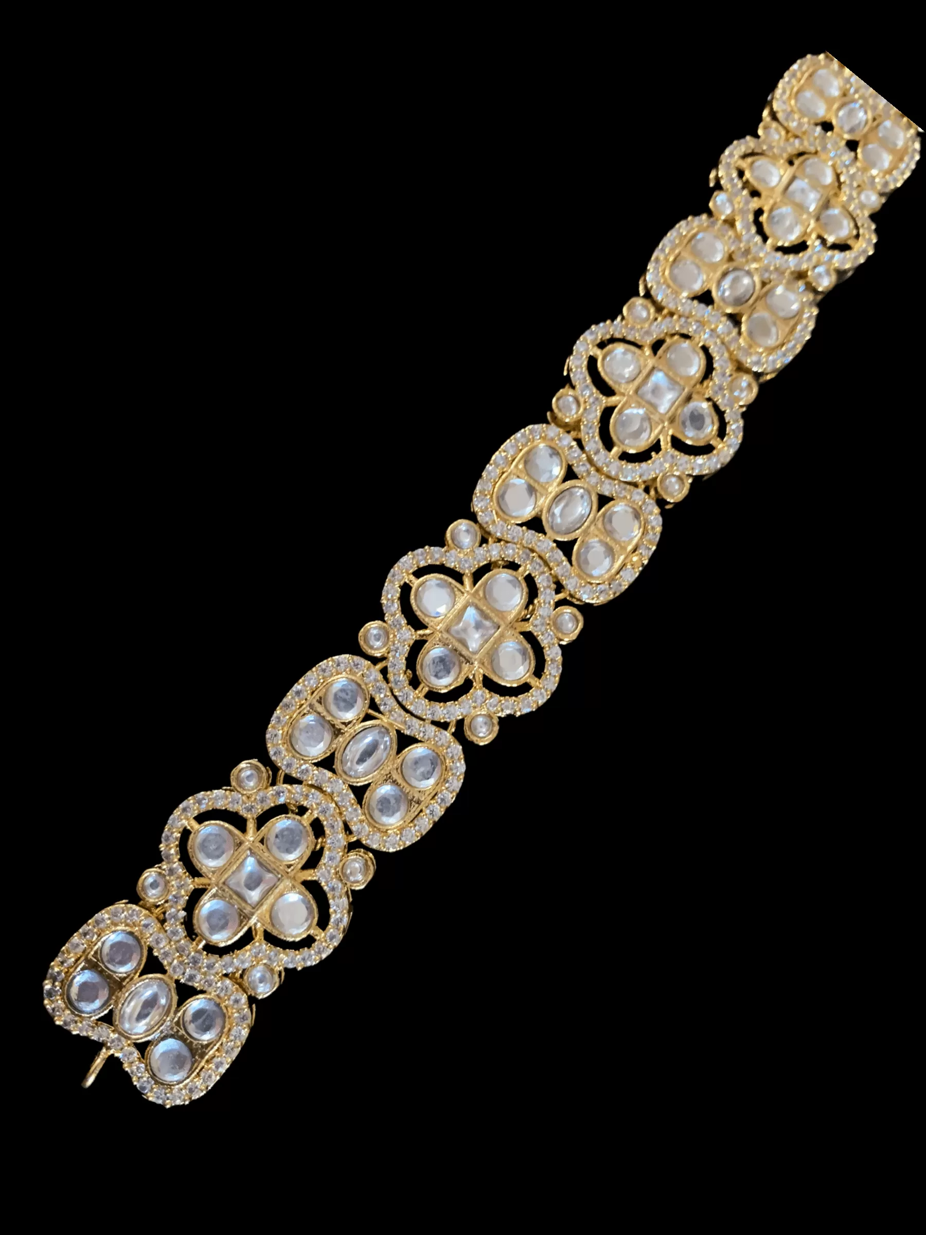 C181 cz polki choker with earrings ( READY TO SHIP)