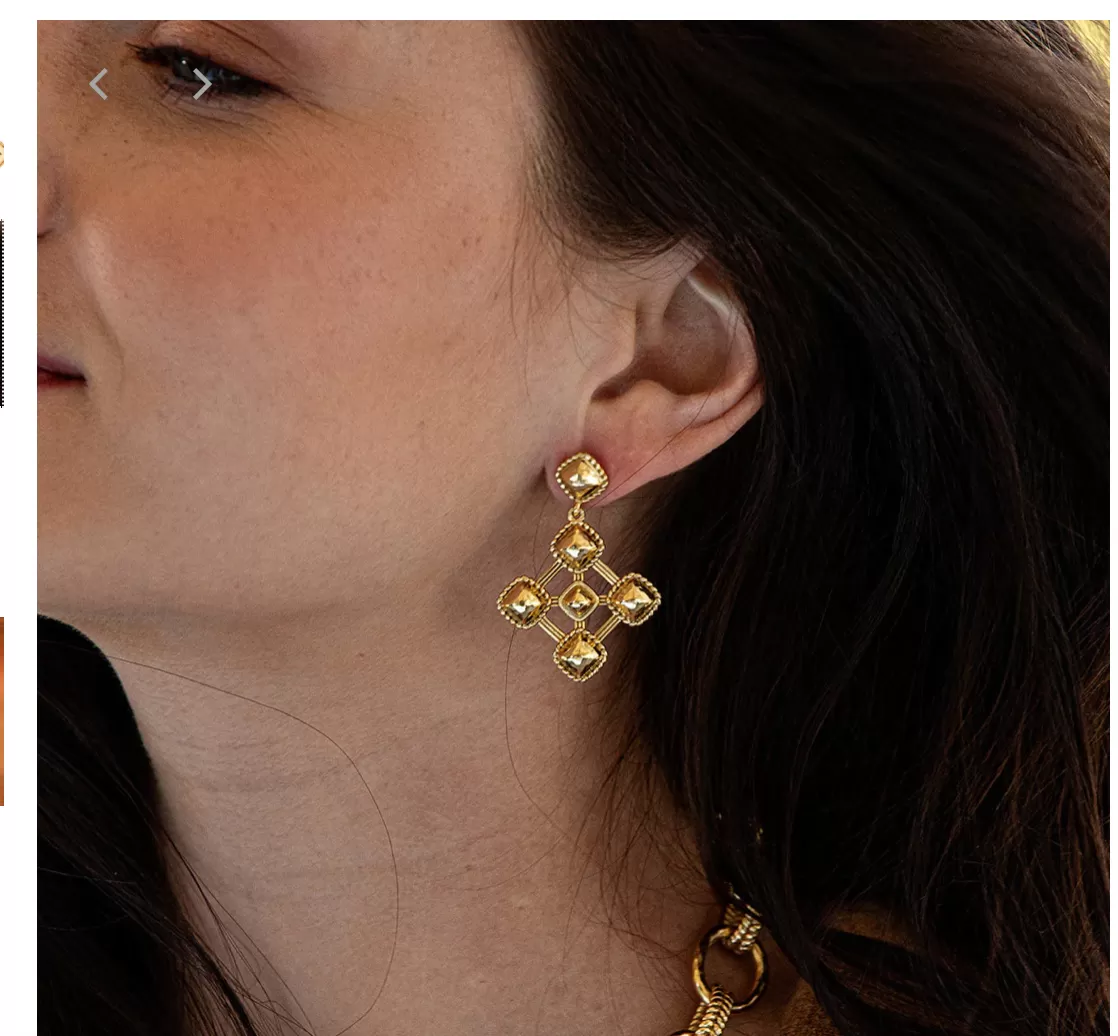 Capucine De Wulf Blandine Geometric Earrings - Gold