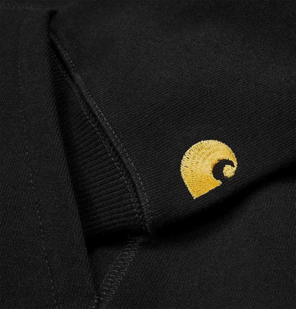 Carhartt WIP Hooded Chase Sweatshirt in Black