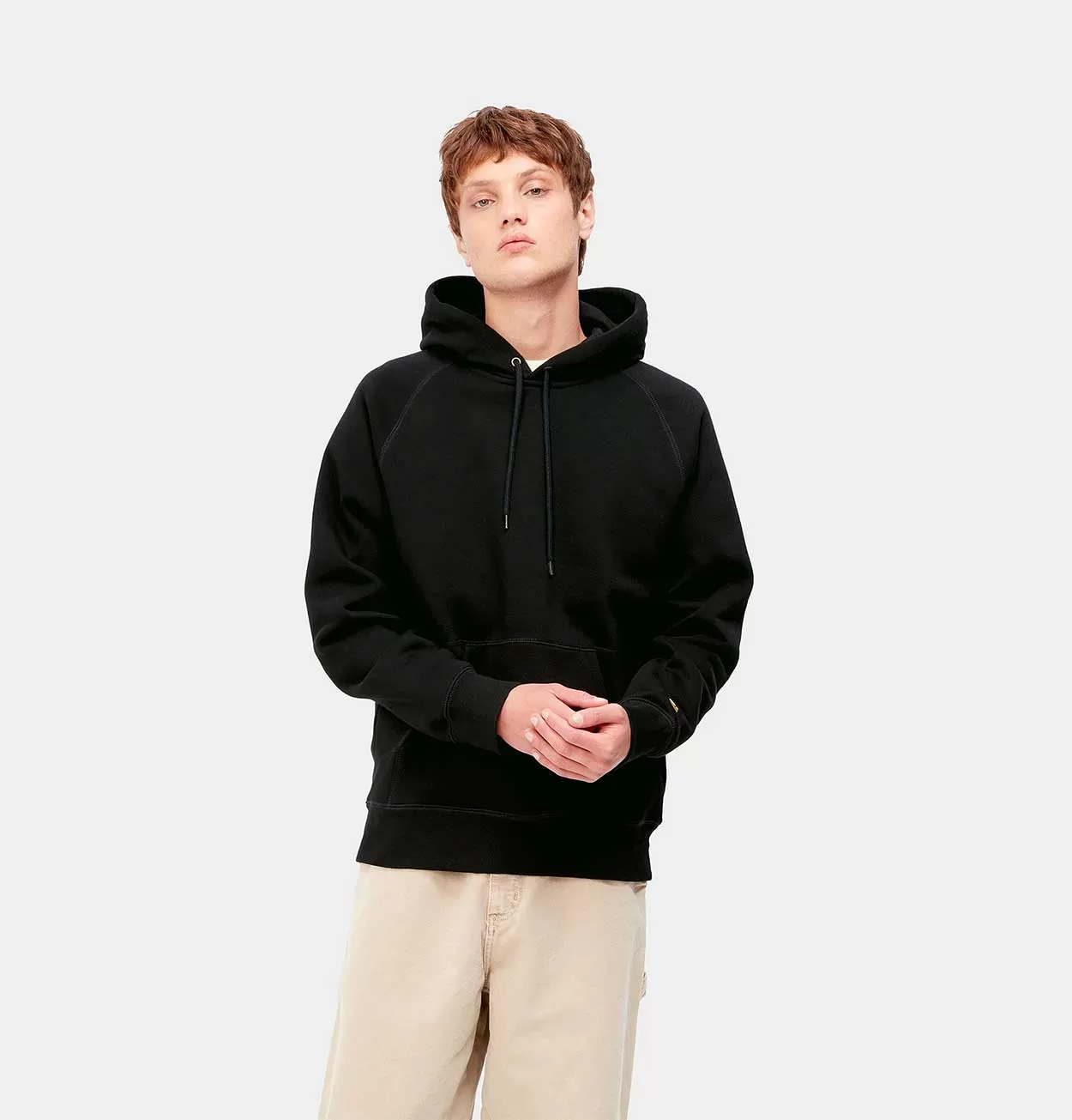 Carhartt WIP Hooded Chase Sweatshirt in Black