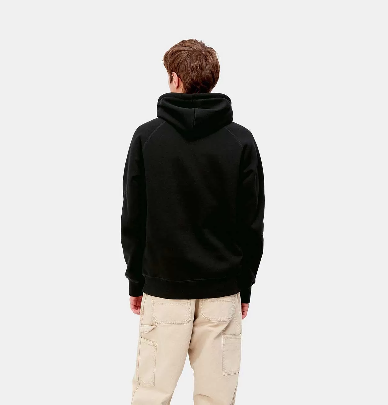 Carhartt WIP Hooded Chase Sweatshirt in Black