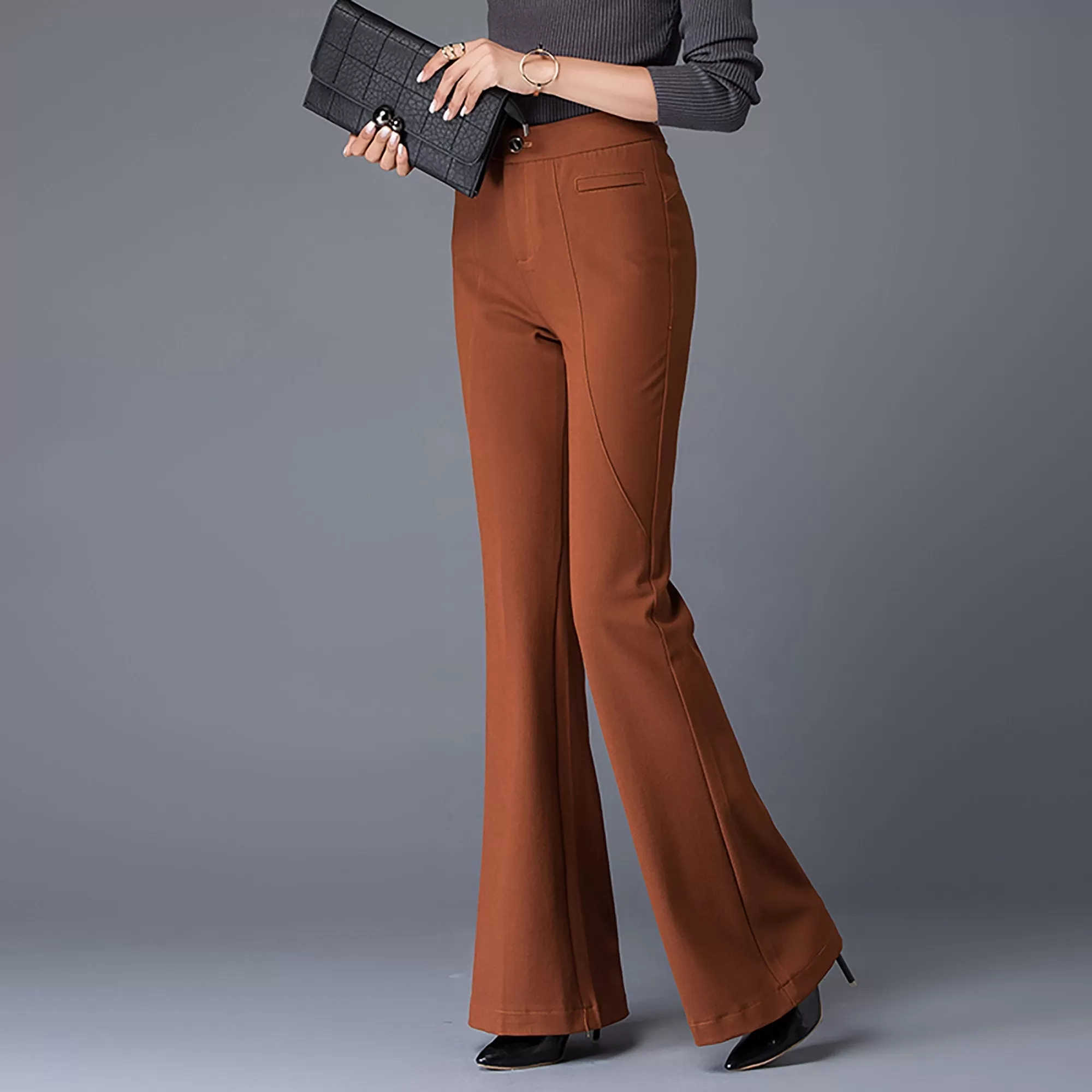 Carrie High Waist Flare Leg Pants