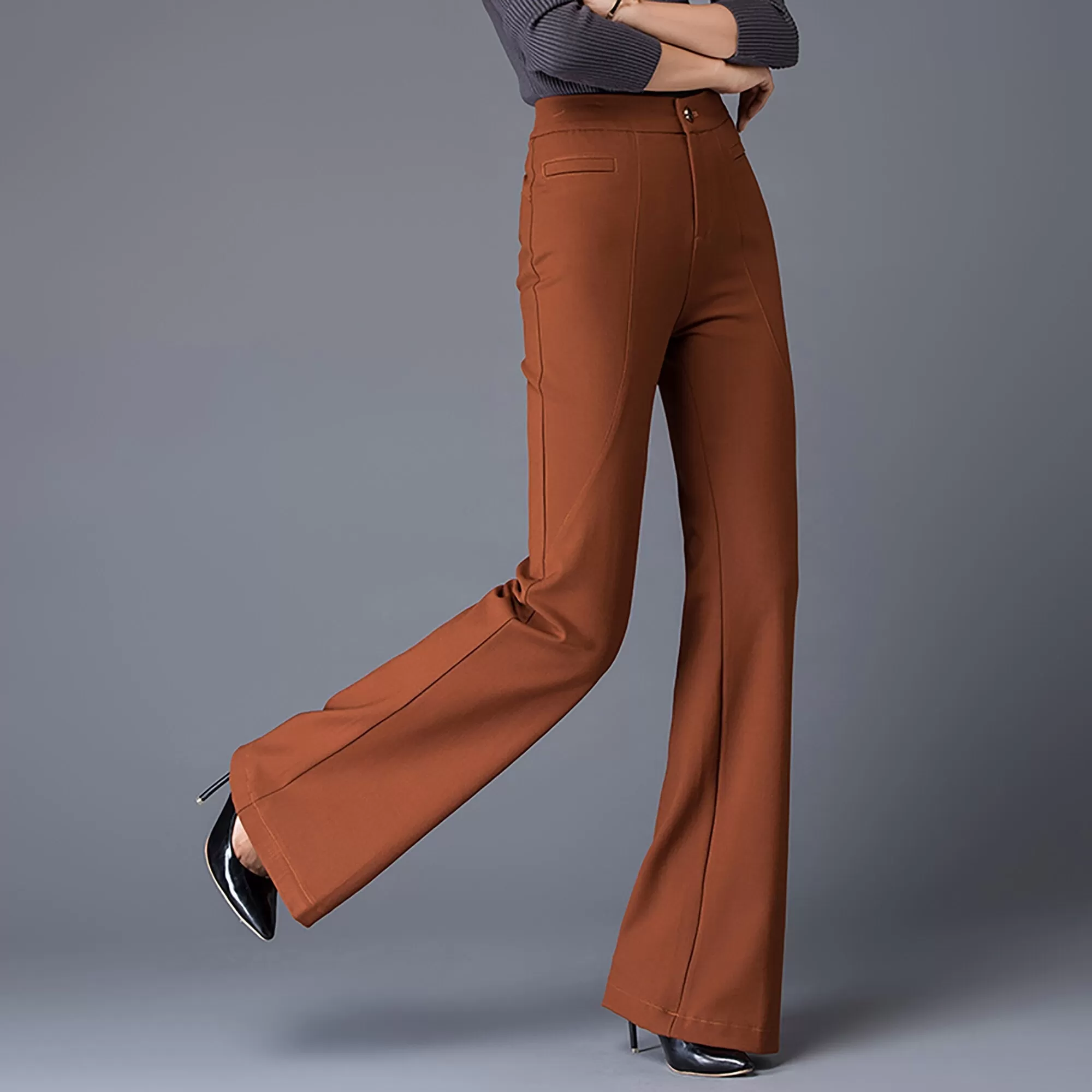 Carrie High Waist Flare Leg Pants