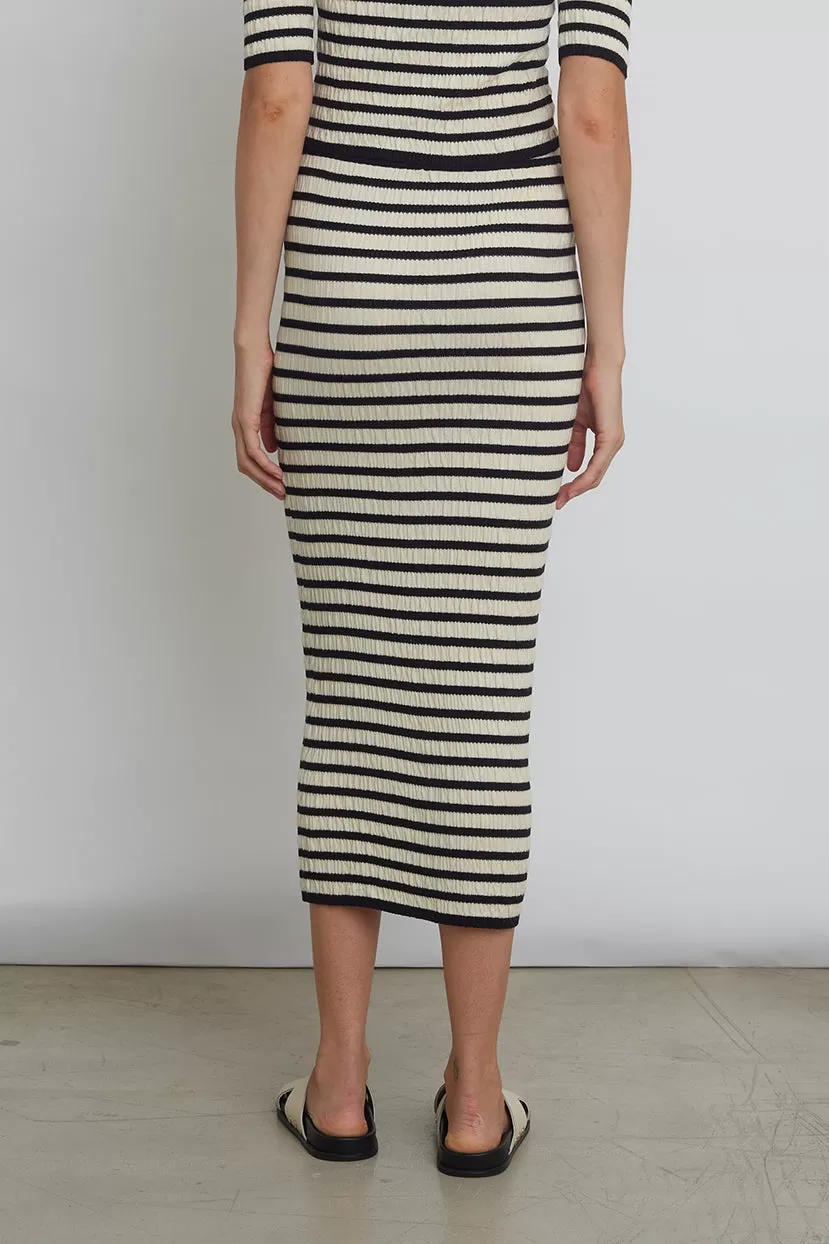 CARRIE STRIPE TUBE SKIRT