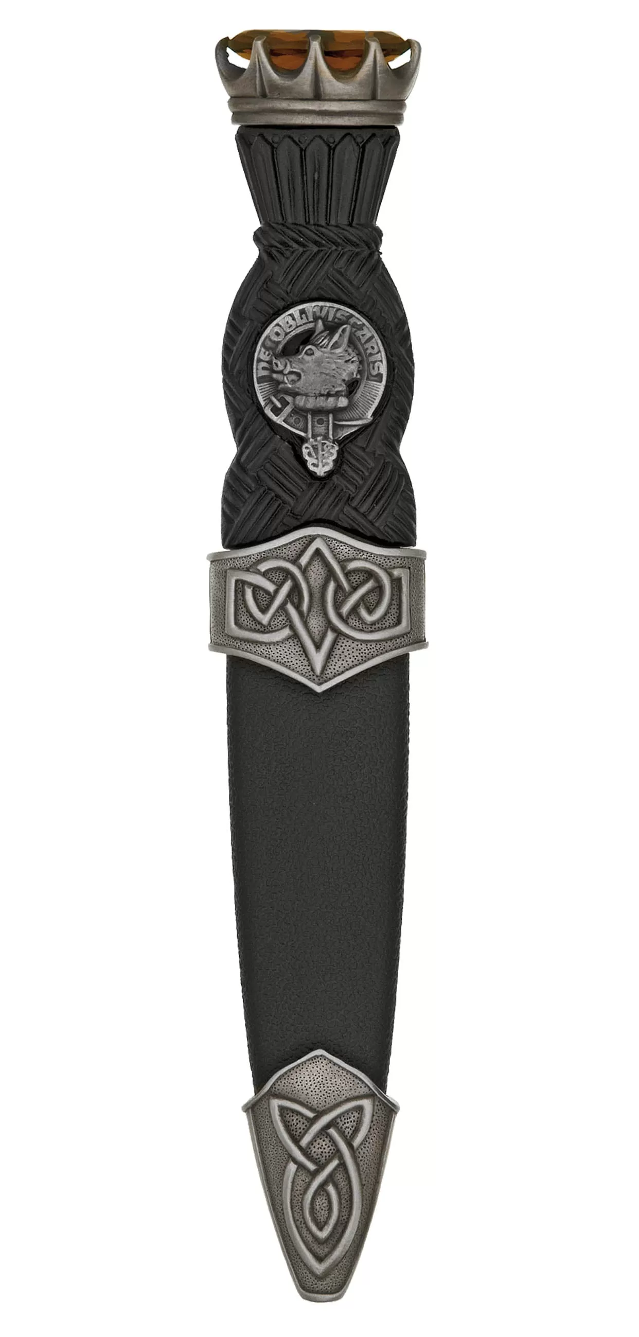 Clan Crest Sgian dubh Surnames A-L antique finish