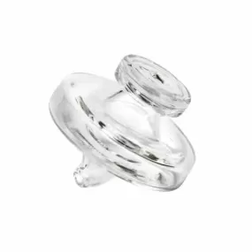 Clear Glass Crank Cap