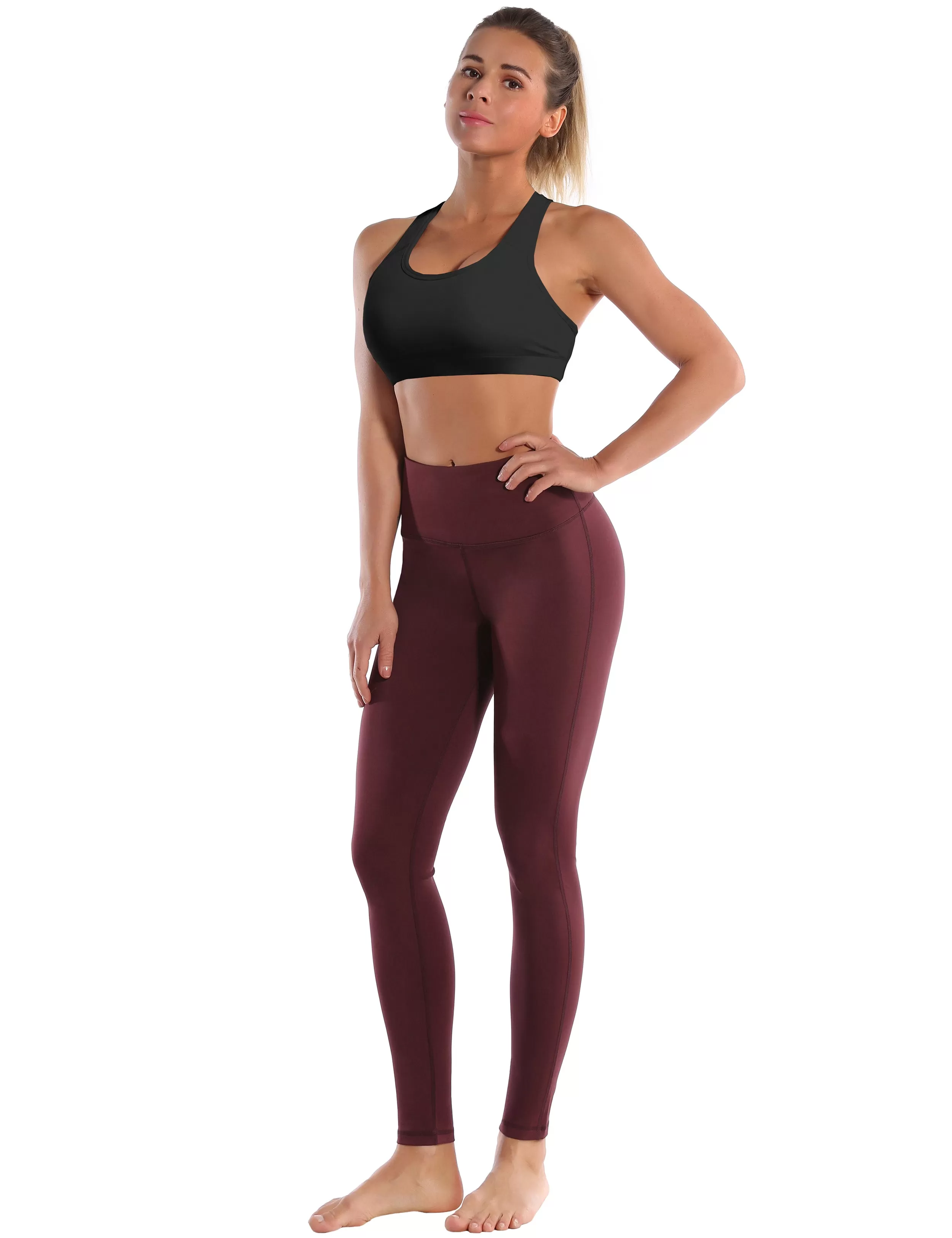 Compression Racerback Sports Bras black_yogastudio