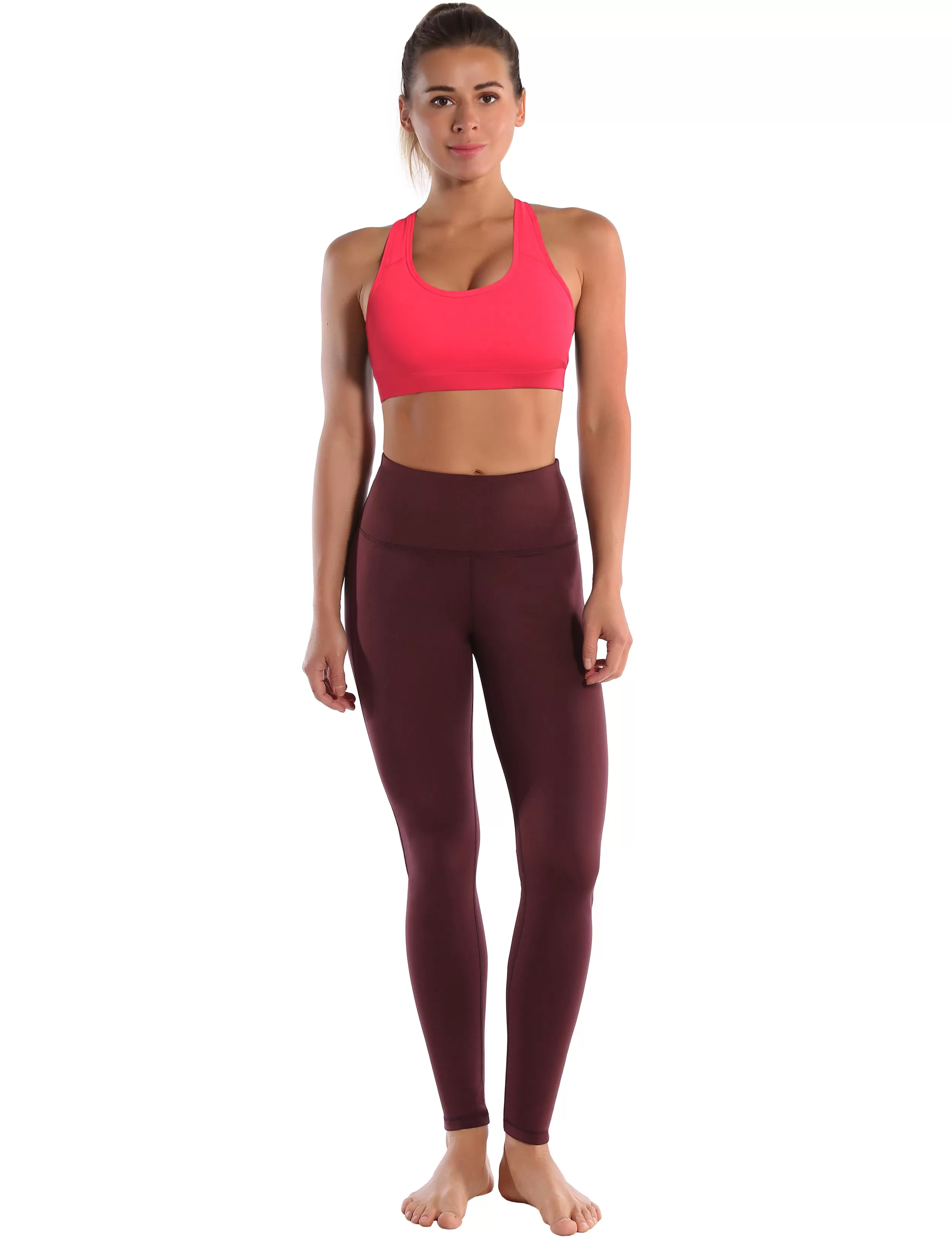 Compression Racerback Sports Bras red_yogastudio