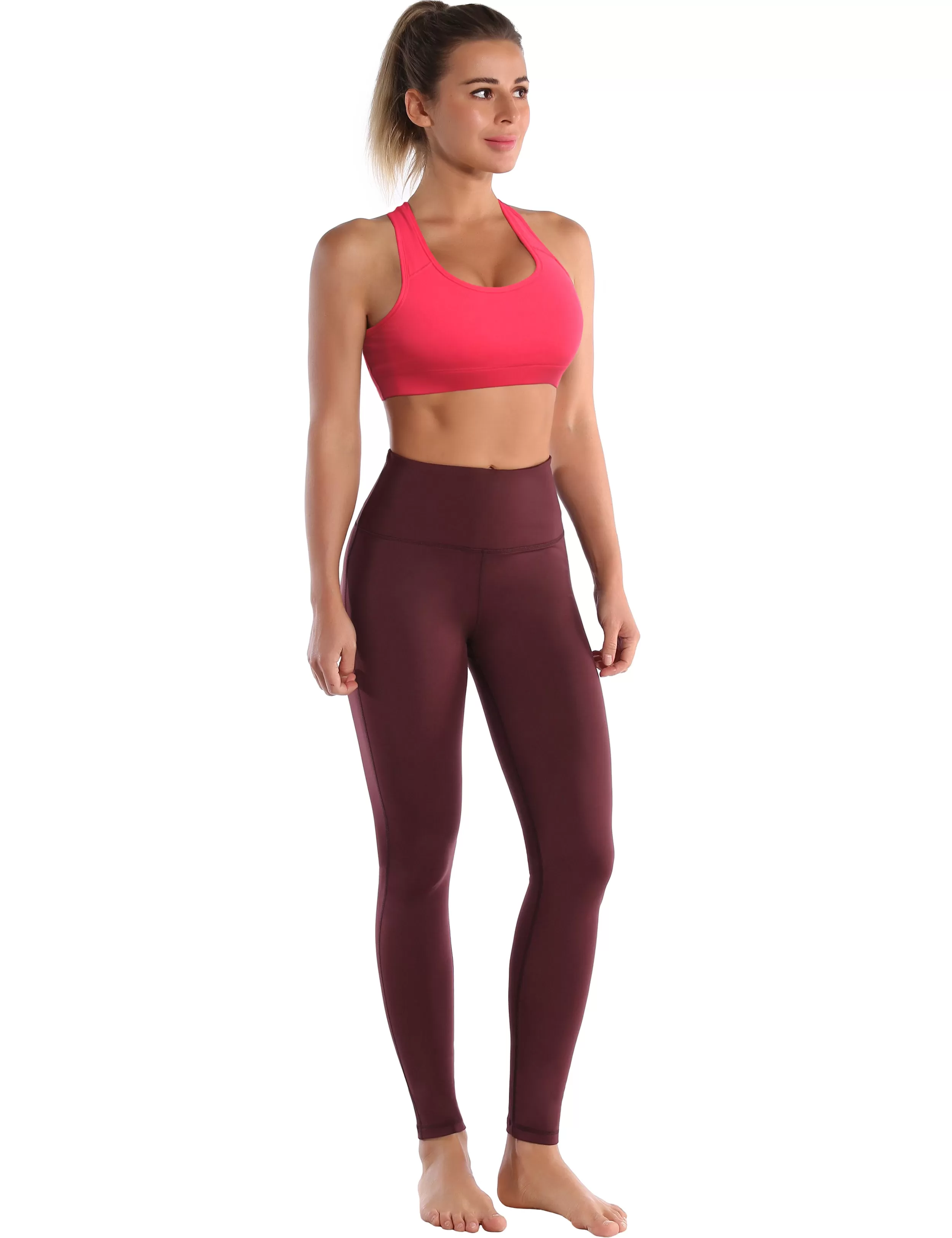 Compression Racerback Sports Bras red_yogastudio