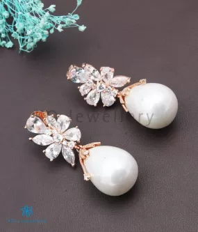 Copy of INdiranagar stock Silver Earrings - rose gold 4