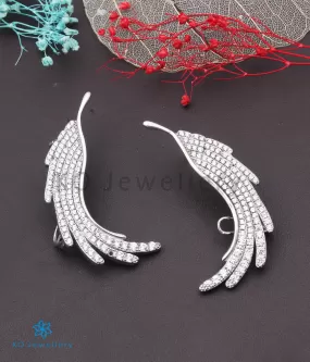 Copy of INdiranagar stock Silver Earrings - zircon 9