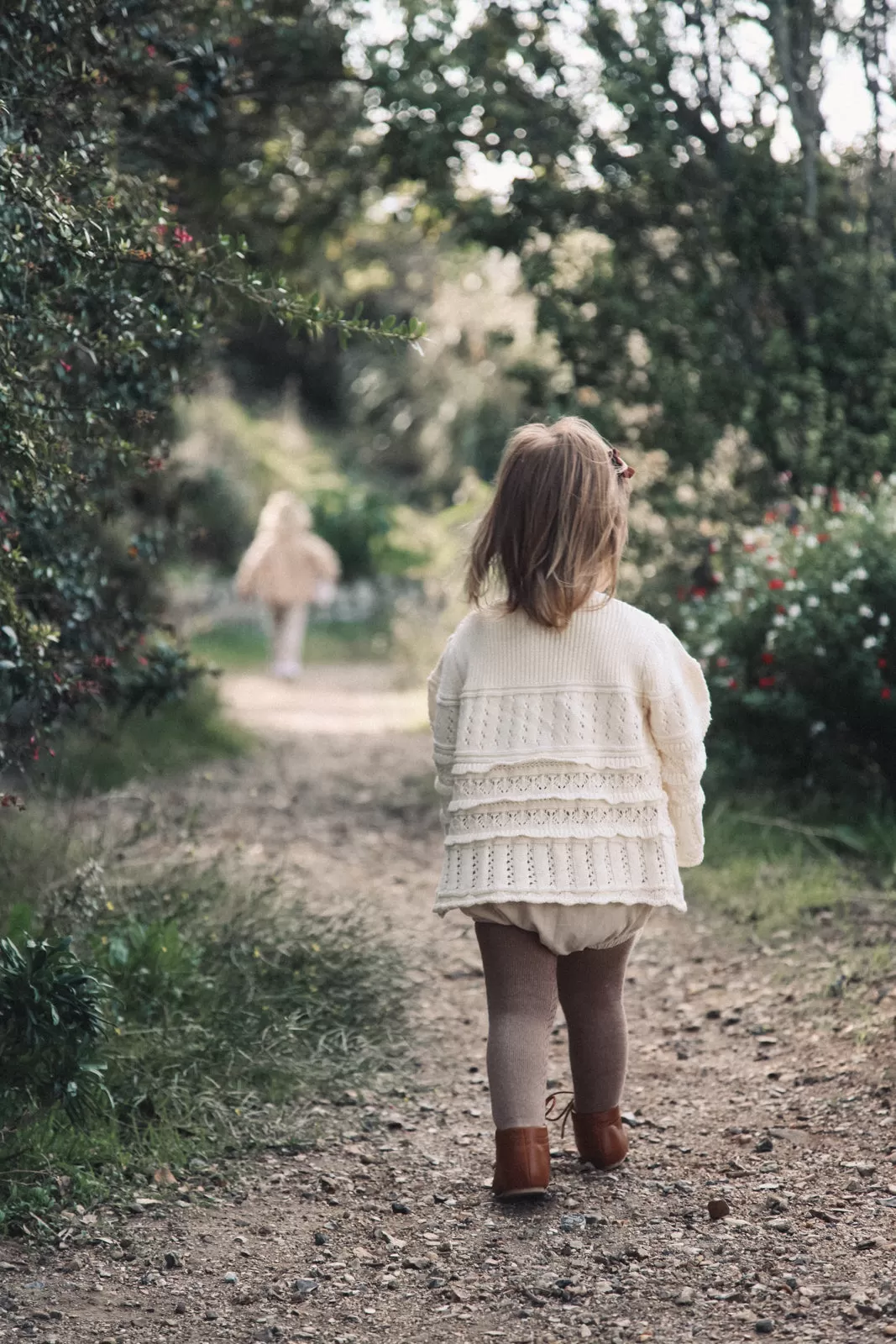 Cream Crochet Flare Sleeve Knit Jumper