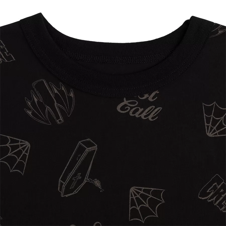 Creature Last Call Ringer Tee Black