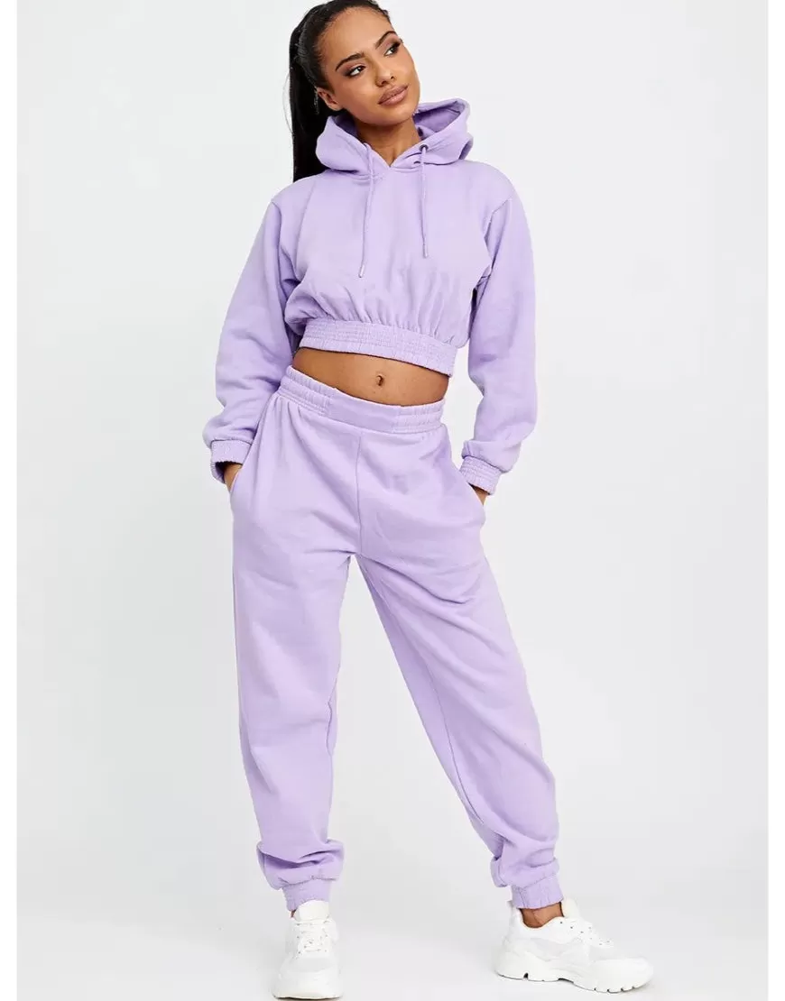 Cropped Elastic Waist Hoodies (Minor Defect)