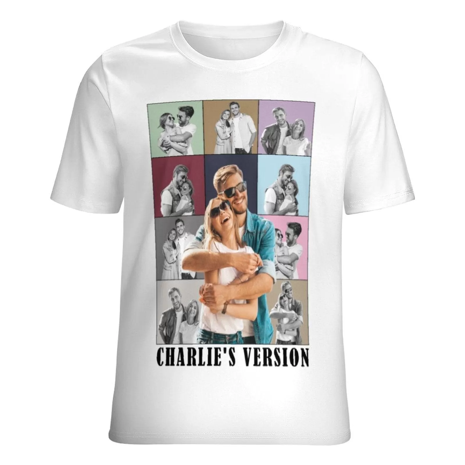 Custom Photo&Name Eras Tour Light T-shirt Personalized Pictures Unisex Shirts Gift For Pet Lovers