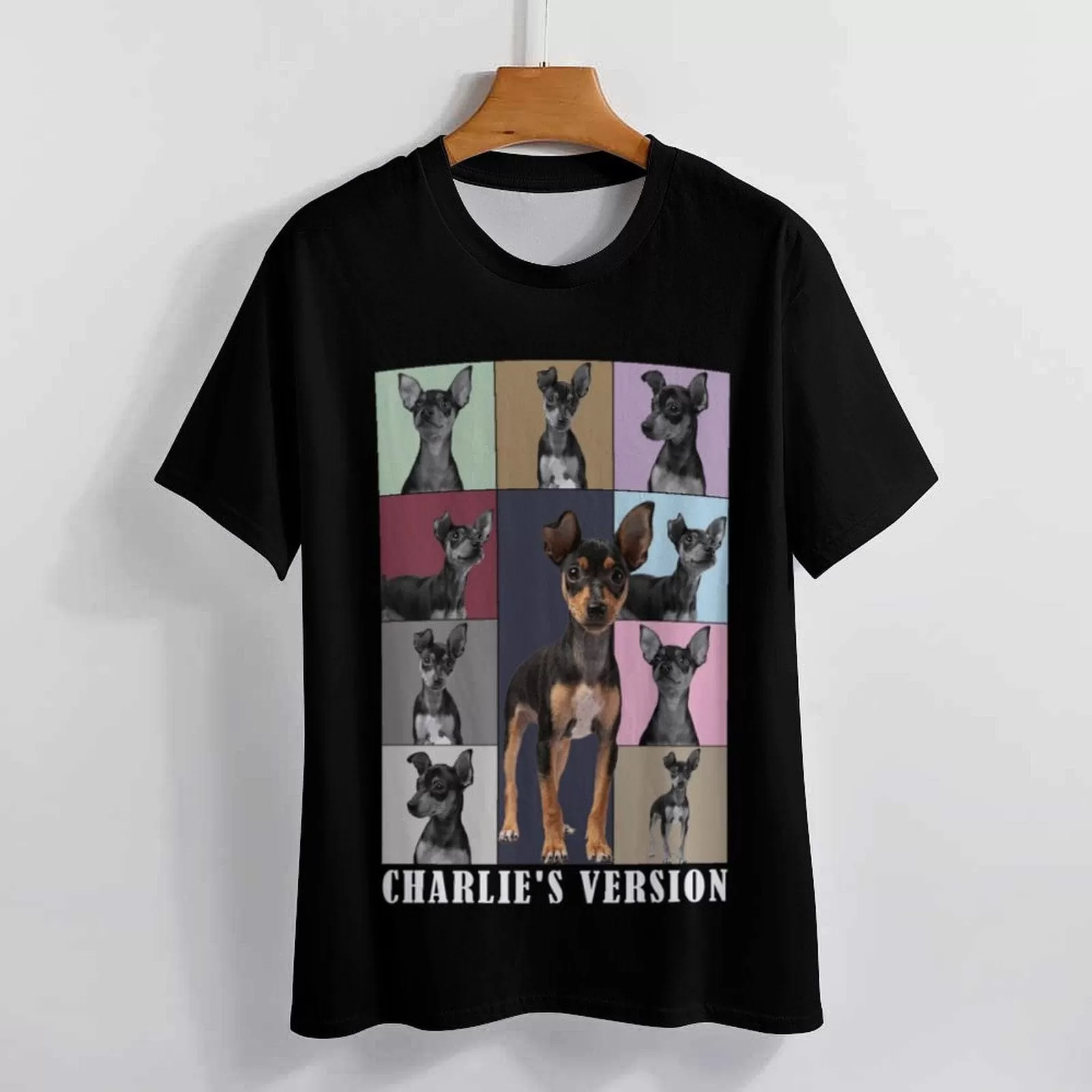 Custom Photo&Name Eras Tour Light T-shirt Personalized Pictures Unisex Shirts Gift For Pet Lovers