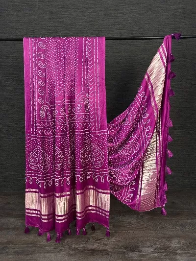 Digital Print Beautiful Gaji Silk Dupattas