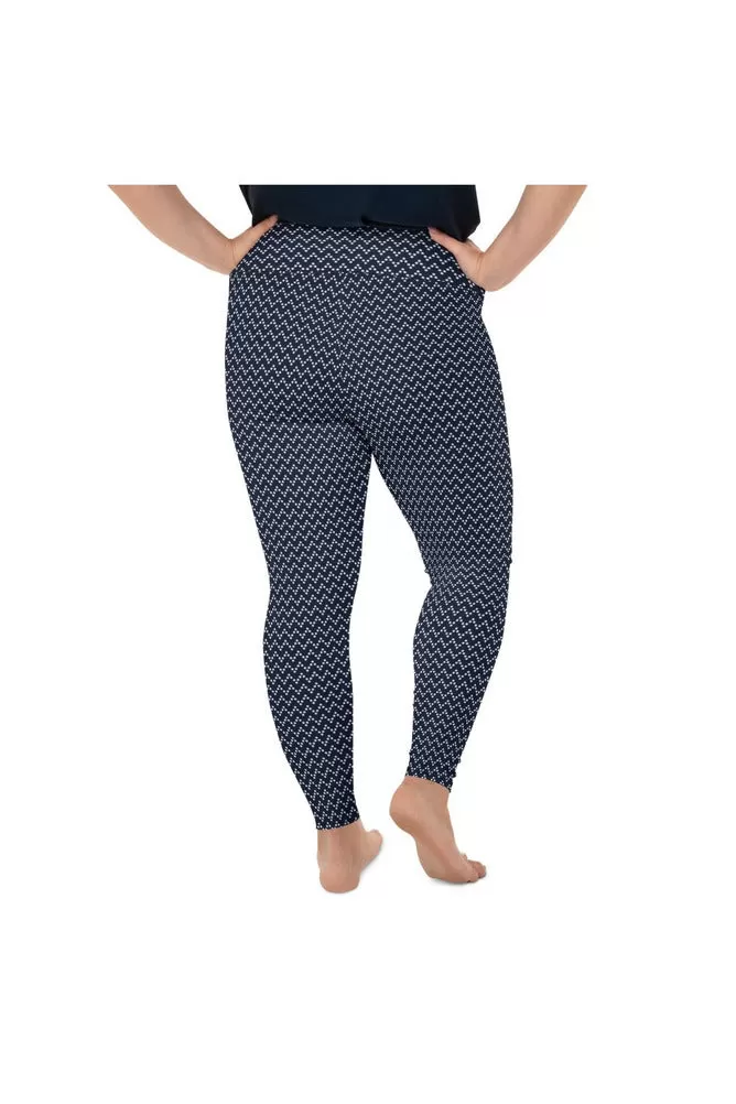 Dot Matrix Plus Size Leggings